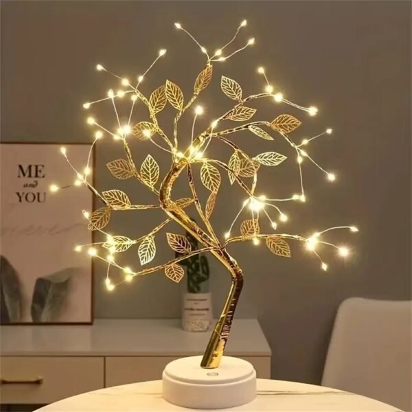 Tree LED Light USB Table Lamp Adjustable Touch Switch DIY Artificial Xmas Tree Fairy Night Light Home  Decoration 1PC - Image 2