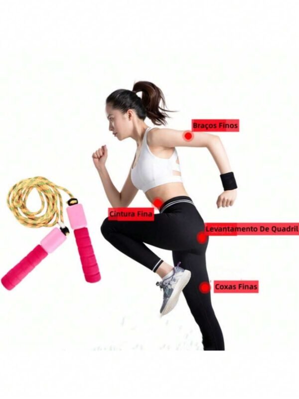 Counter Skipping Rope Jumping 3 Meter Long Rope, Ideal For All Age Group (Random color) - Image 5