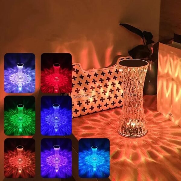 16 Colors LED Crystal Table Lamp