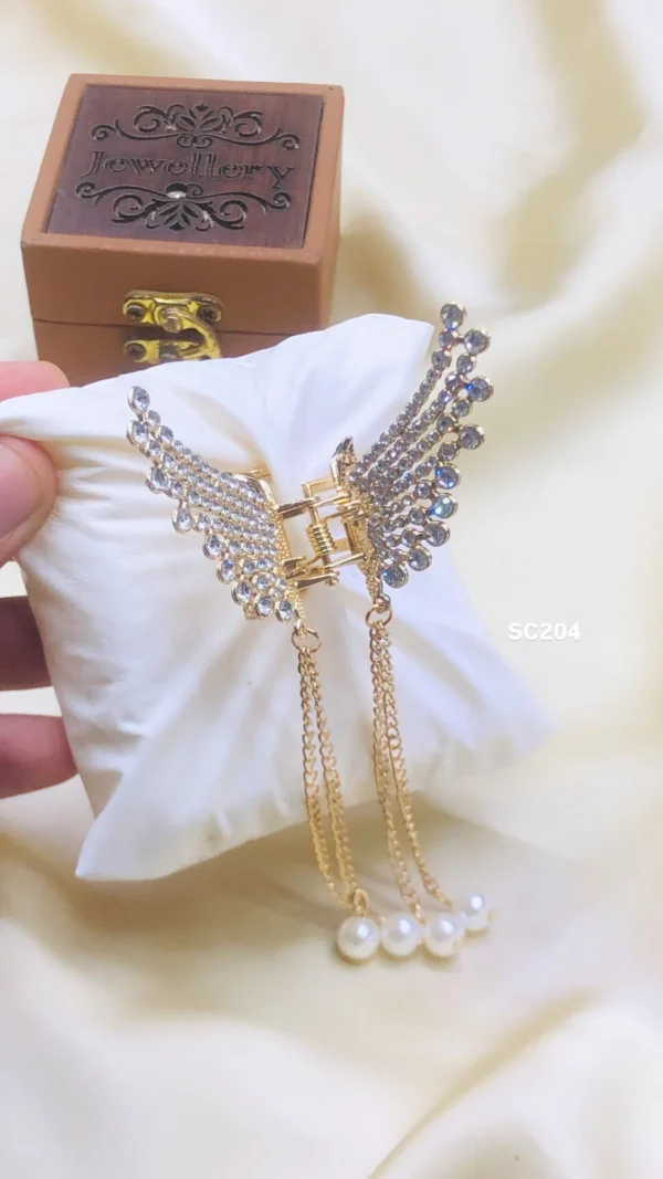 butterfly Kachar New Trending Awesome design Golden And Silver (random color) - Image 6