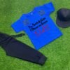 Pack Of 3 Disserve Extra Eidi  Royal Blue Trakcsuite For Kid Shirt Trouser Cap - Image 2