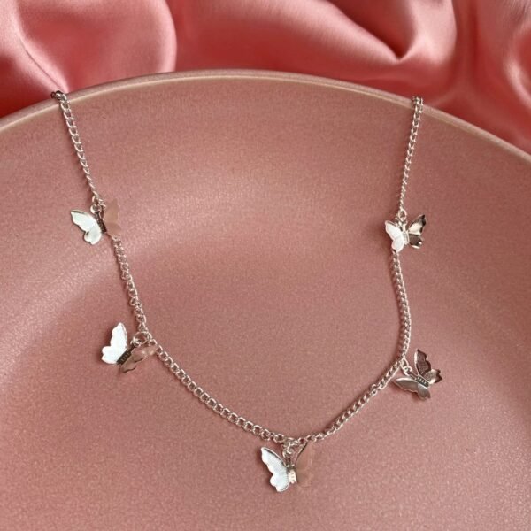 Butterfly Necklace | Dainty Chain | Layering | Choker Necklace for Girls - Image 8