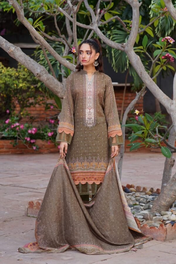 🏵️AYNA DORIA By Jaffrani Textile  03 Piece Lawn Doria Collection 2024🏵️ - Image 2