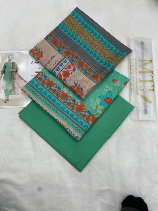 MTJ BY MOLANA TARIQ JAMIL Luxury Digital Premium Printed AirJet  unstitched Lawn 03Piece Spring Summer Collection Vol-09 2024 ) - Image 2