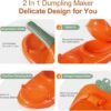 2 in 1 Dumpling Maker, Kitchen  Baking Pastry Manual Pressing Dumpling (Random color) - Image 5