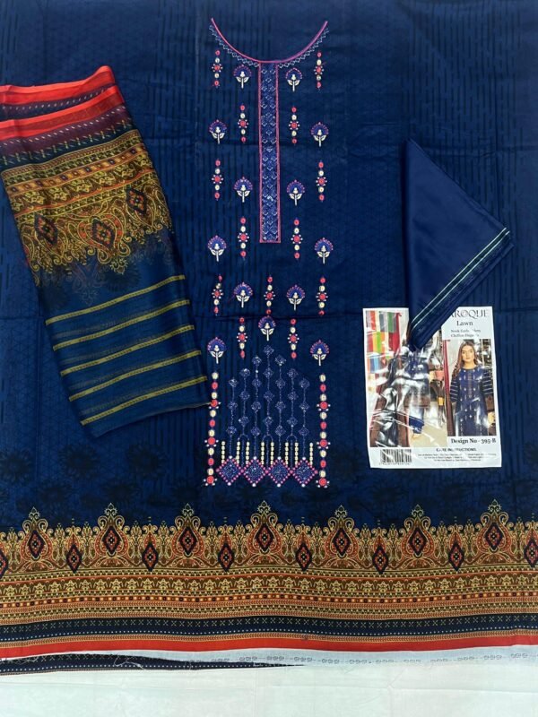 baroque Limelight Lawn | Unstitched Collection 3 Pieces Casual Wear| Summer Collection