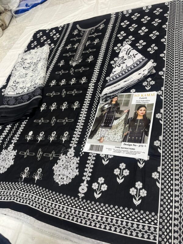 so kamal ,  Lawn | Unstitched Collection 3 Pieces Casual Wear| Summer collection