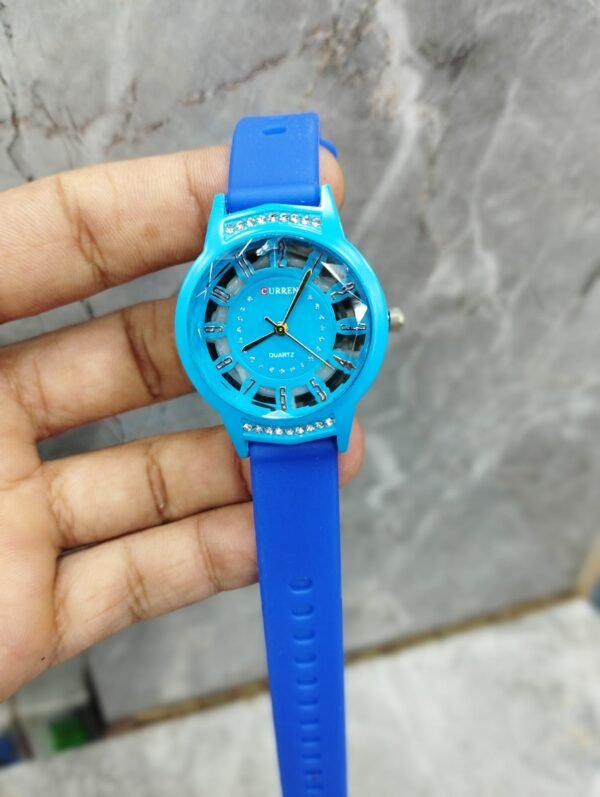 Curren Rubbar Belt Ladies Watch Model Diamond - Without Box - Image 5