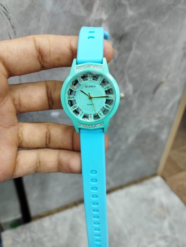 Curren Rubbar Belt Ladies Watch Model Diamond - Without Box - Image 8