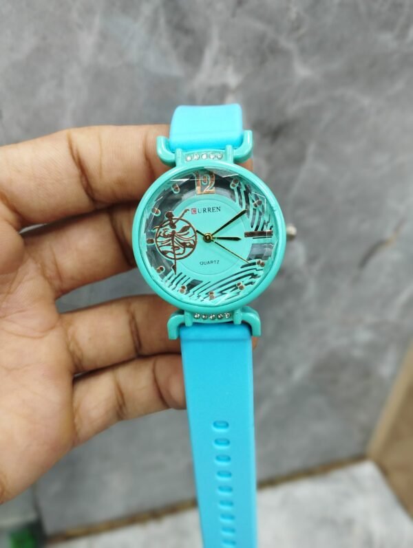 Curren Rubbar Belt Ladies Watch Model Golden Princess - Without Box - Image 3