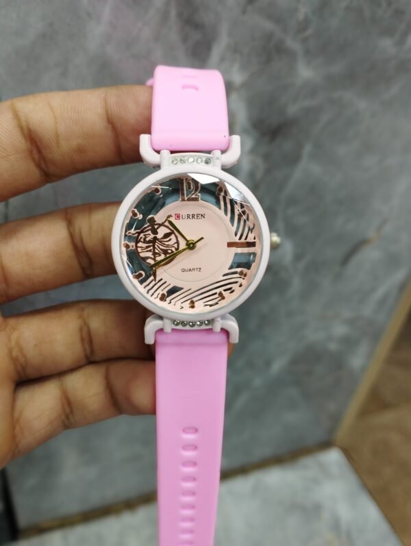 Curren Rubbar Belt Ladies Watch Model Golden Princess - Without Box - Image 6