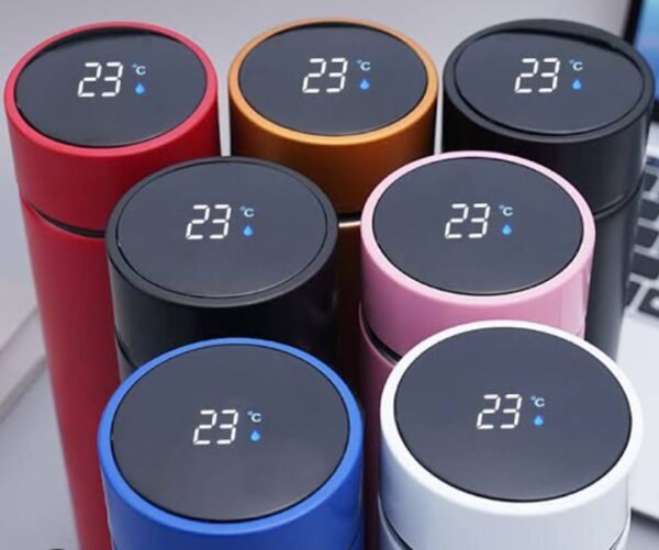 (500 ML ) Temperature Display Indicator Insulated Stainless Steel Hot & Cold Flask Bottle (Random Color) - Image 5