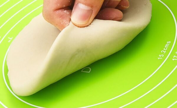 Big Size Silicone Baking Roti Mat With Measurements Heat Resistant Cookie Sheet Oven Liner | Non Stick Flour Rolling Mat | Baking Mat Kneading Dough Pad (Random Color) - Image 3