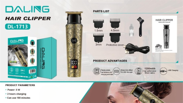 Daling DL-9238 3 in 1 Multi-Function Purpose Intelligent Anti-Hairpin System Portable - Image 5