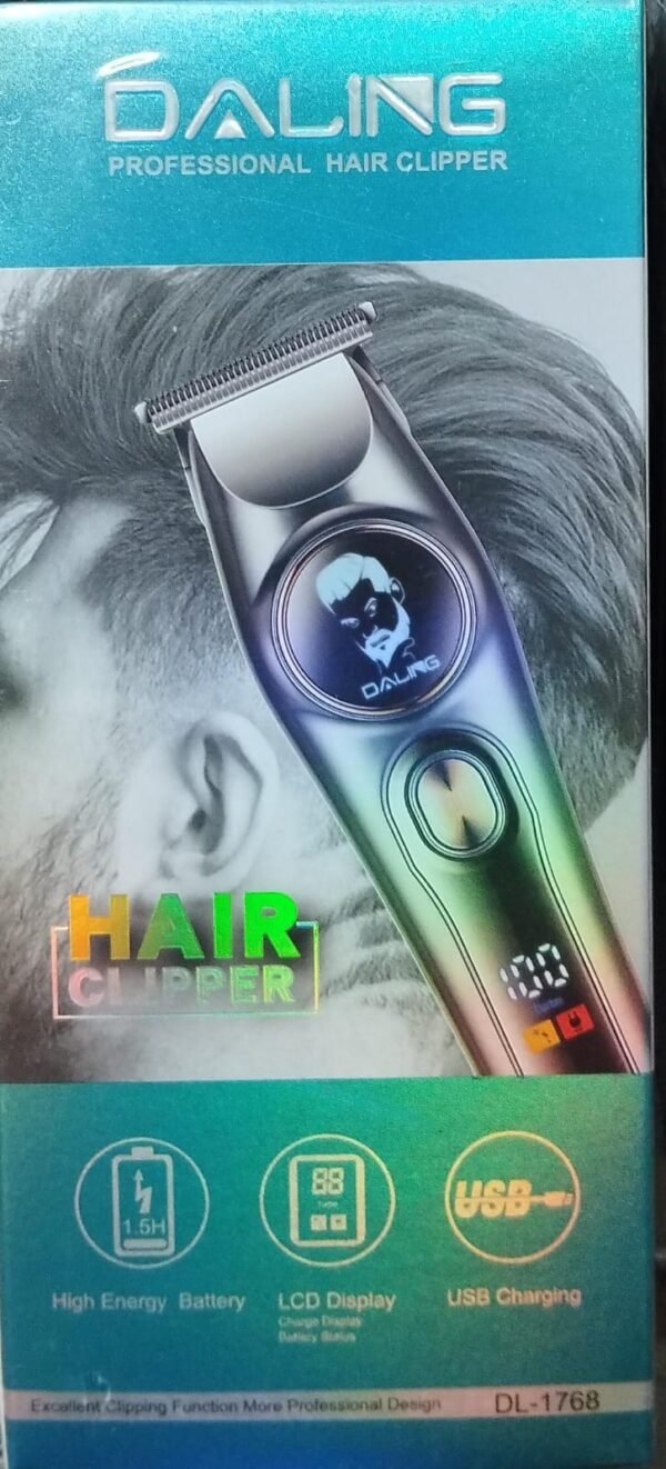 Daling DL-1768 Professional Hair Clipper High Performance Intellingent Induction Anti-pinch - Image 2