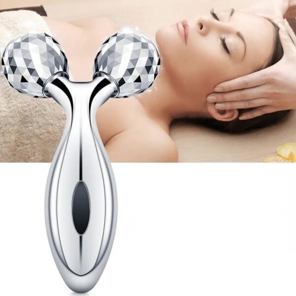 3D Roller Massager Facial Massage Handheld Y Shape Plastic Full Body Relaxation 360 Rotate For Wrinkle Remover Face Lifting Roller Tools - Image 2