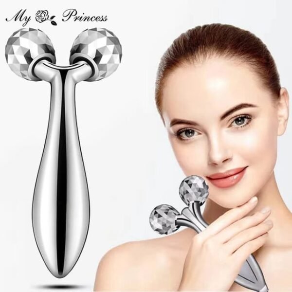 3D Roller Massager Facial Massage Handheld Y Shape Plastic Full Body Relaxation 360 Rotate For Wrinkle Remover Face Lifting Roller Tools