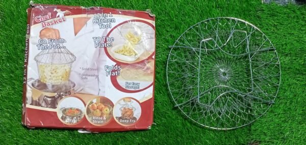 Multi Functional Foldable Rinse Basket, Chef Basket Drainer, Magic Basket Mesh - Image 2